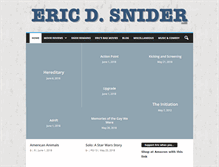 Tablet Screenshot of ericdsnider.com